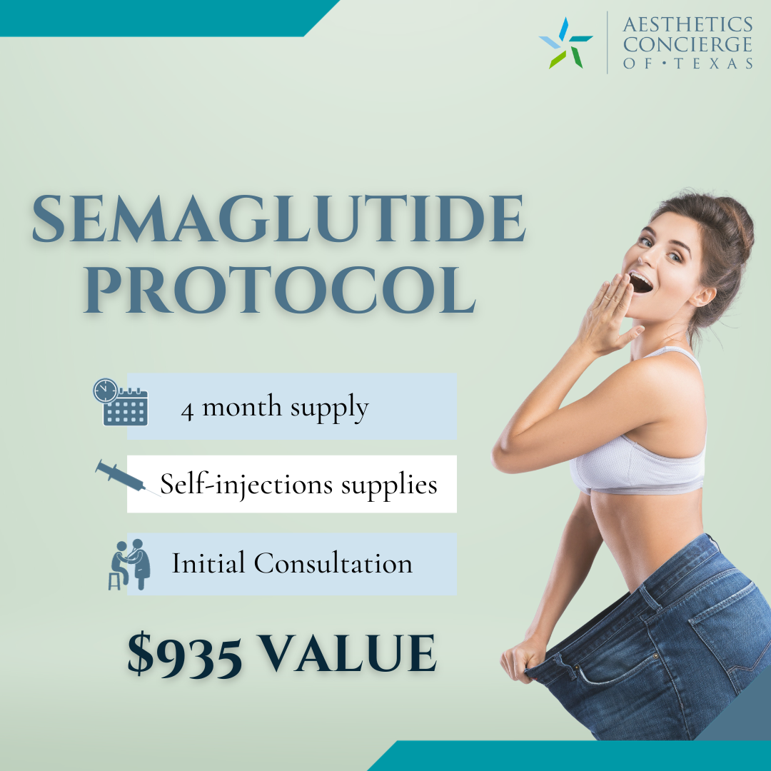 semaglutide package available at aesthetics concierge of texas